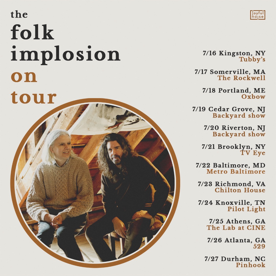 Folk Implosion single out today, first leg of summer tour